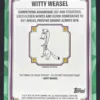 2025 Topps Chrome VeeFriends VeeFriends Green Refractor #91 Witty Weasel /99