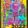2022-23 Panini Flux Freshman Year Gold Cracked Ice #1 Jabari Smith Jr. RC /10