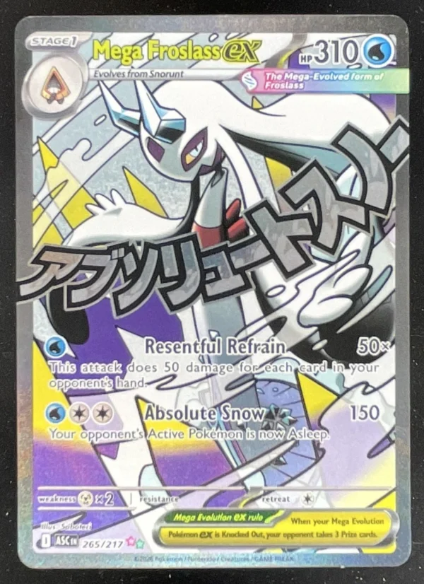 2026 Pokemon Ascended Heroes #265/217 Mega Froslass ex Mega Attack Rare