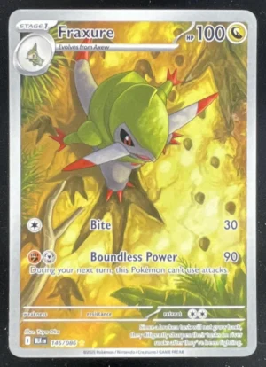 2025 Pokemon Black Bolt #146/086 Fraxure Illustration Rare