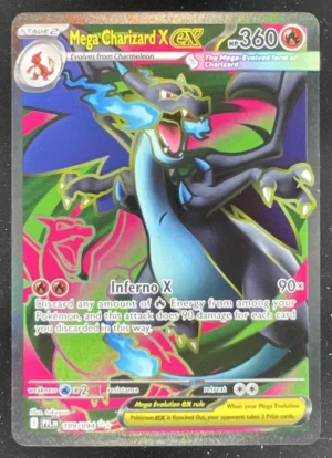2025 Pokemon Phantasmal Flames #109/094 Mega Charizard X ex Ultra Rare