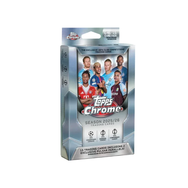 2025-26 Topps Chrome UEFA Champions League Soccer Hanger Box