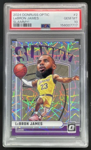 a16f6c5b-5181-46cf-a0d9-a2805baed683_23f52653-64f8-4e8c-8cd8-23bb5160ba35 2024-25 Panini Donruss Optic Slammy! #2 LeBron James PSA 10