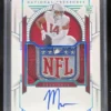 2023 National Treasures NFL Shield #182 Michael Wilson Rookie Patch RC Auto 1/1